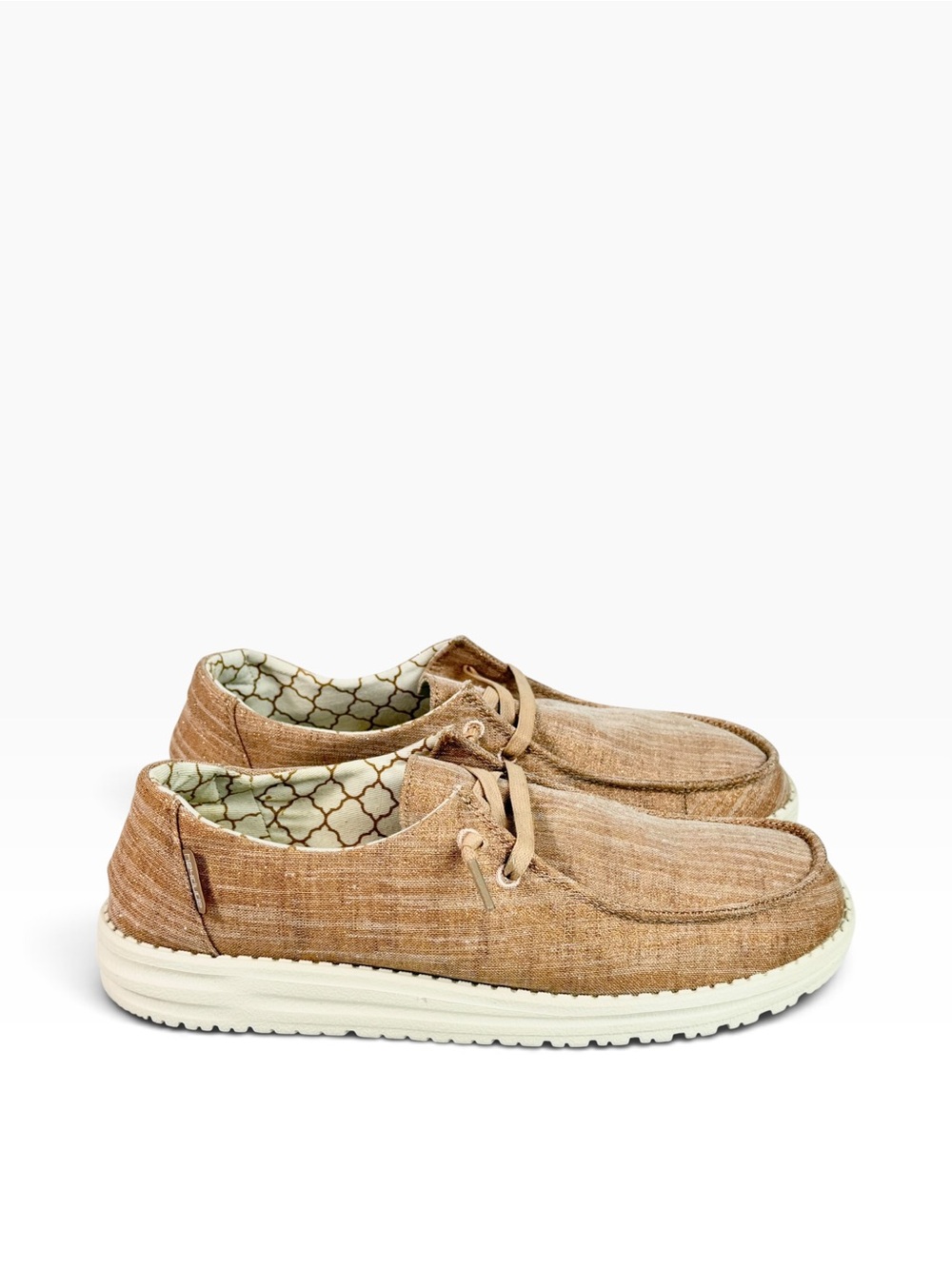 Hey Dude Wendy Lightweight Sparkling Rose Gold Pull On Shoes Women's 9